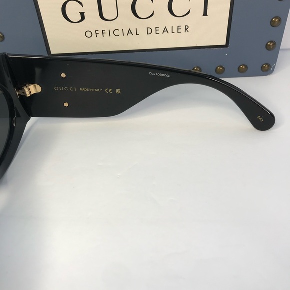 New Authentic GUCCI Black Square Ladies Sunglasses GG0810S 001 - Picture 11 of 13